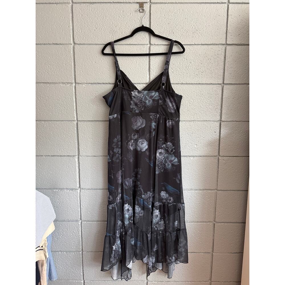 Torrid Nightfall Tiered Mesh Maxi Dress size 2 Whimsigoth - Picture 4 of 5